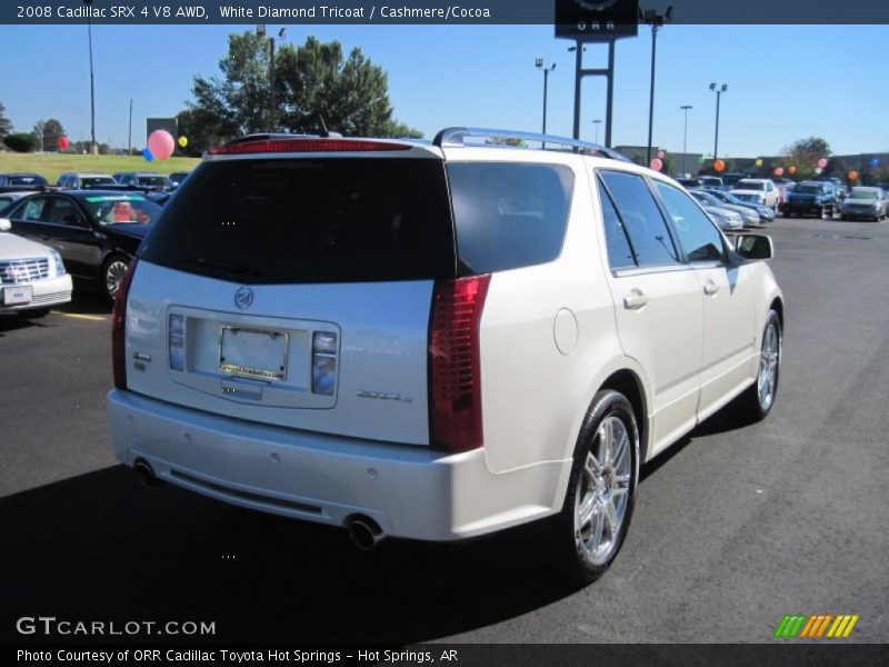 White Diamond Tricoat / Cashmere/Cocoa 2008 Cadillac SRX 4 V8 AWD
