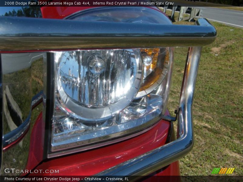 Inferno Red Crystal Pearl / Medium Slate Gray 2008 Dodge Ram 3500 Laramie Mega Cab 4x4
