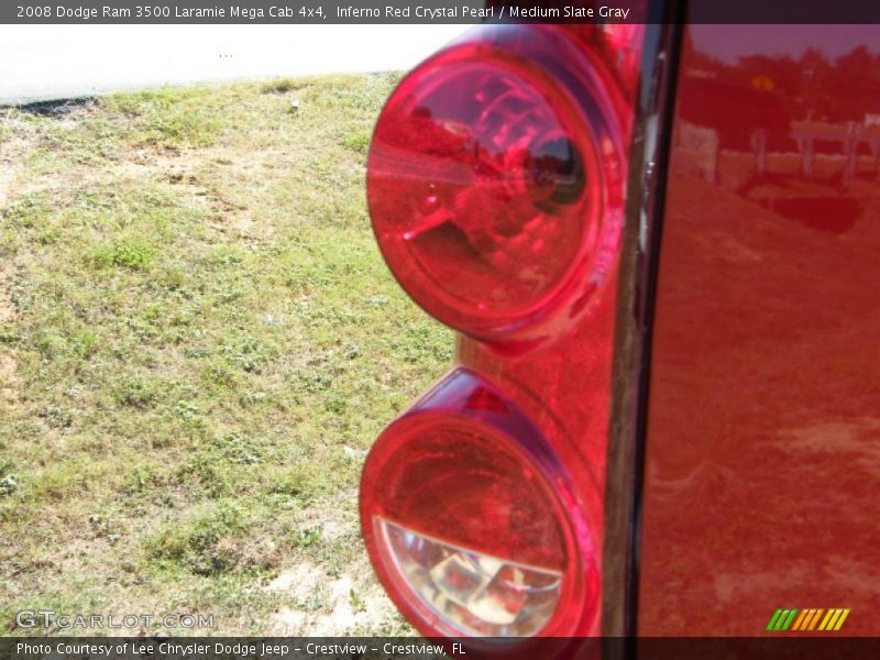 Inferno Red Crystal Pearl / Medium Slate Gray 2008 Dodge Ram 3500 Laramie Mega Cab 4x4