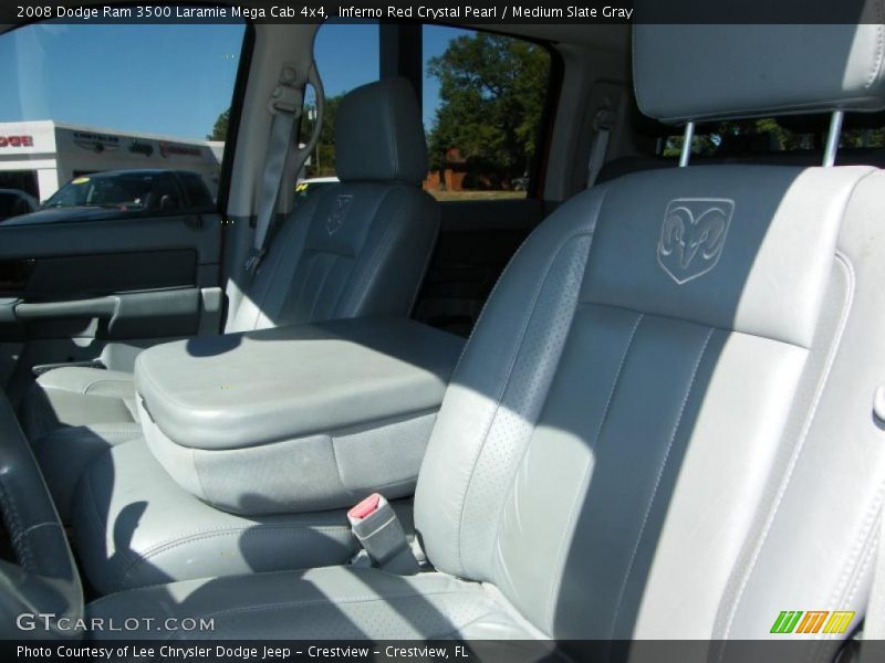 Inferno Red Crystal Pearl / Medium Slate Gray 2008 Dodge Ram 3500 Laramie Mega Cab 4x4