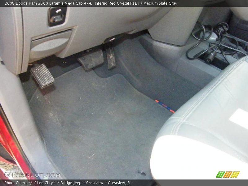Inferno Red Crystal Pearl / Medium Slate Gray 2008 Dodge Ram 3500 Laramie Mega Cab 4x4