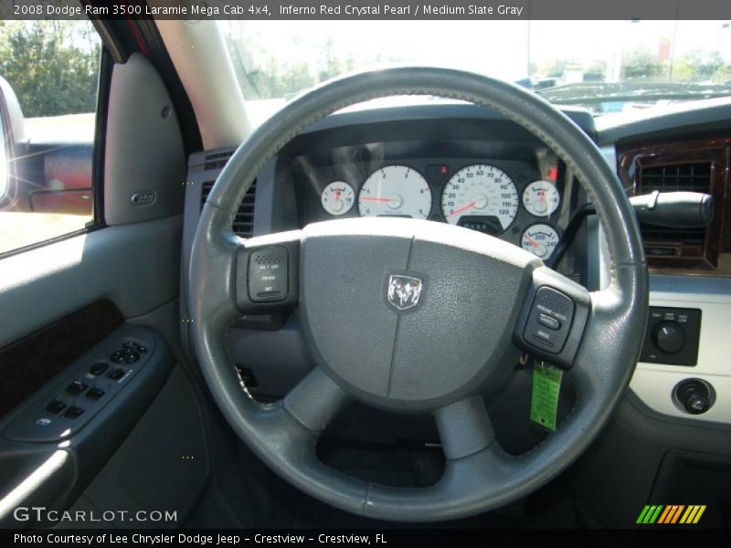 Inferno Red Crystal Pearl / Medium Slate Gray 2008 Dodge Ram 3500 Laramie Mega Cab 4x4