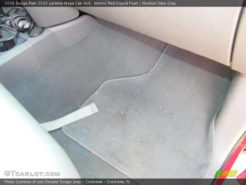 Inferno Red Crystal Pearl / Medium Slate Gray 2008 Dodge Ram 3500 Laramie Mega Cab 4x4