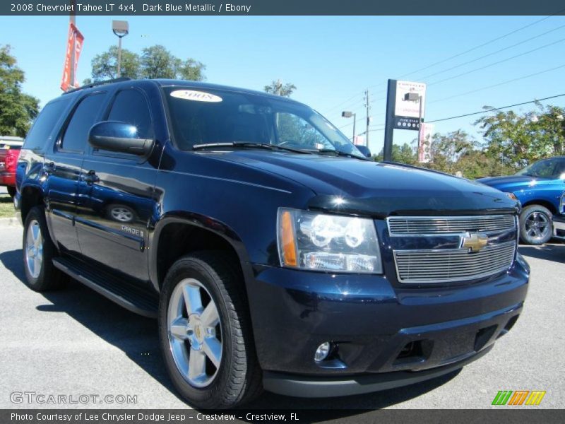 Dark Blue Metallic / Ebony 2008 Chevrolet Tahoe LT 4x4