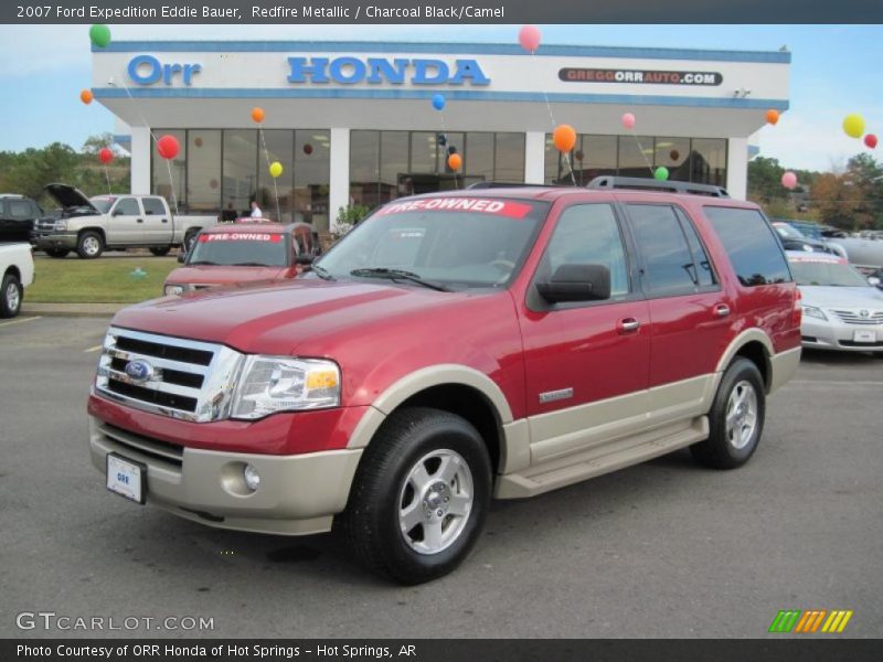 Redfire Metallic / Charcoal Black/Camel 2007 Ford Expedition Eddie Bauer