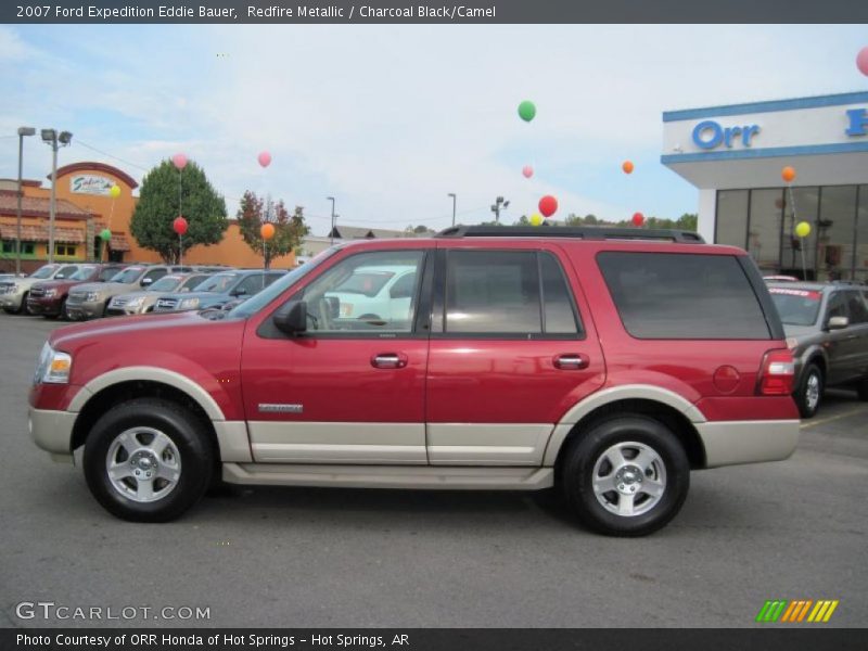 Redfire Metallic / Charcoal Black/Camel 2007 Ford Expedition Eddie Bauer