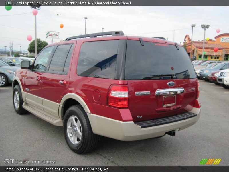 Redfire Metallic / Charcoal Black/Camel 2007 Ford Expedition Eddie Bauer