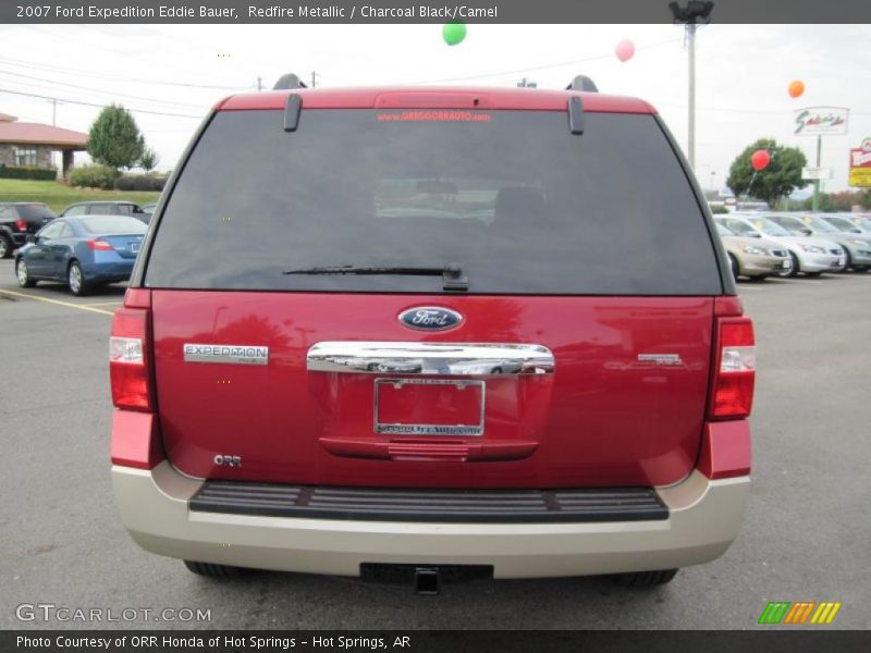 Redfire Metallic / Charcoal Black/Camel 2007 Ford Expedition Eddie Bauer
