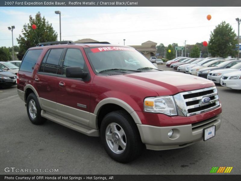 Redfire Metallic / Charcoal Black/Camel 2007 Ford Expedition Eddie Bauer