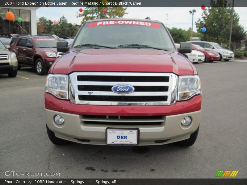 Redfire Metallic / Charcoal Black/Camel 2007 Ford Expedition Eddie Bauer