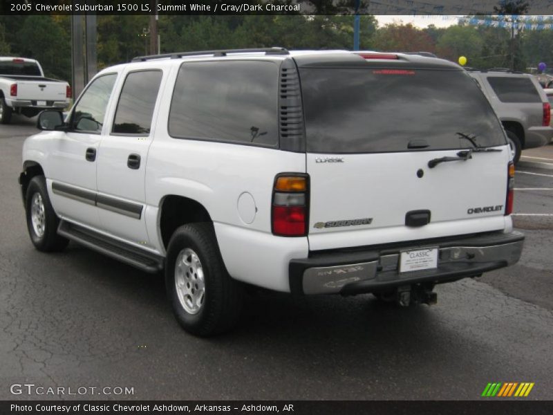 Summit White / Gray/Dark Charcoal 2005 Chevrolet Suburban 1500 LS