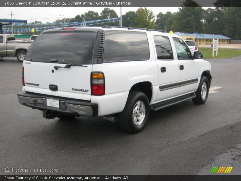 Summit White / Gray/Dark Charcoal 2005 Chevrolet Suburban 1500 LS