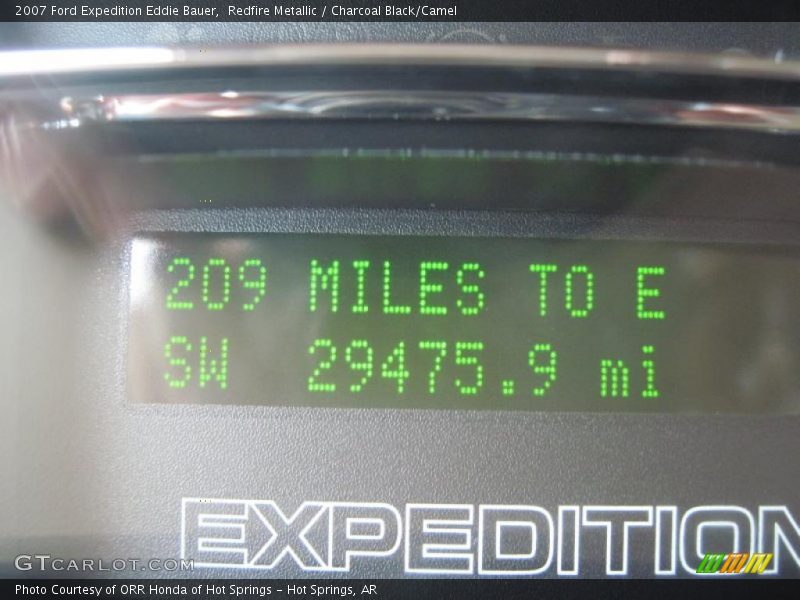 Redfire Metallic / Charcoal Black/Camel 2007 Ford Expedition Eddie Bauer