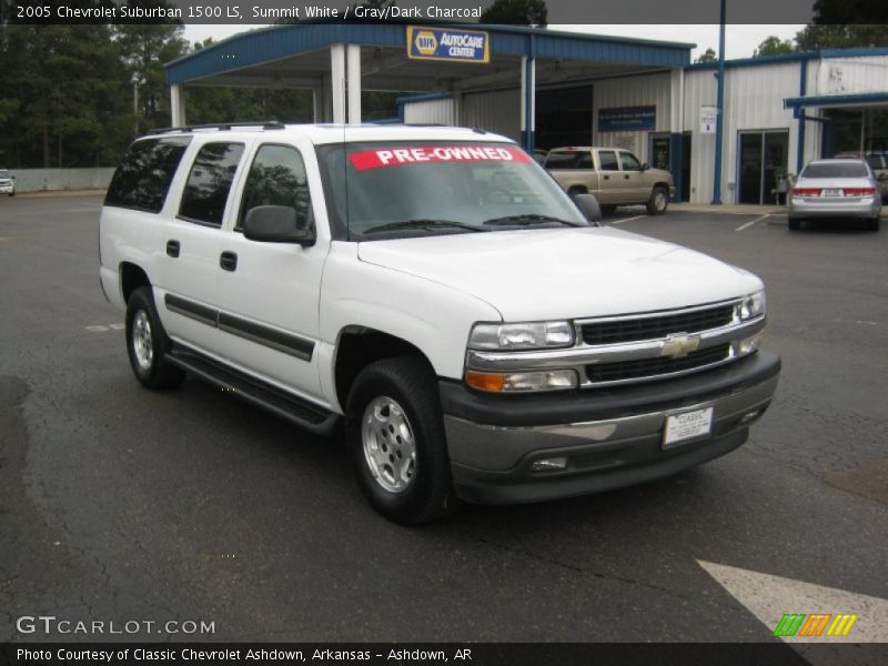 Summit White / Gray/Dark Charcoal 2005 Chevrolet Suburban 1500 LS