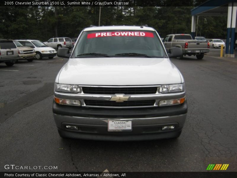 Summit White / Gray/Dark Charcoal 2005 Chevrolet Suburban 1500 LS
