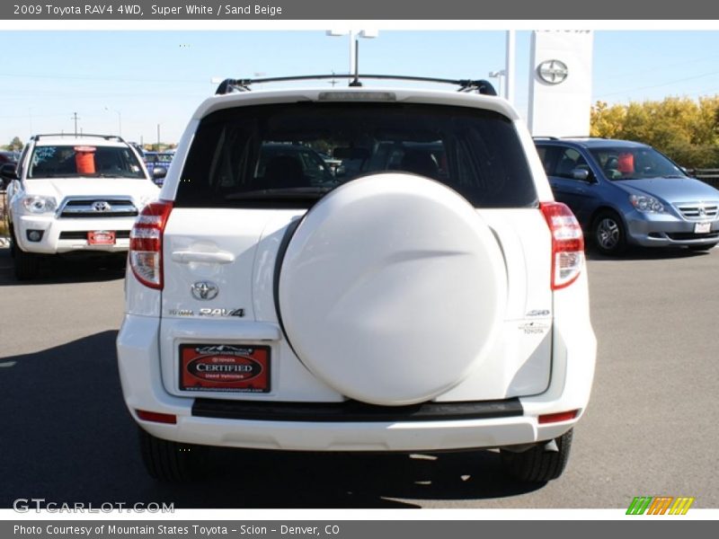 Super White / Sand Beige 2009 Toyota RAV4 4WD