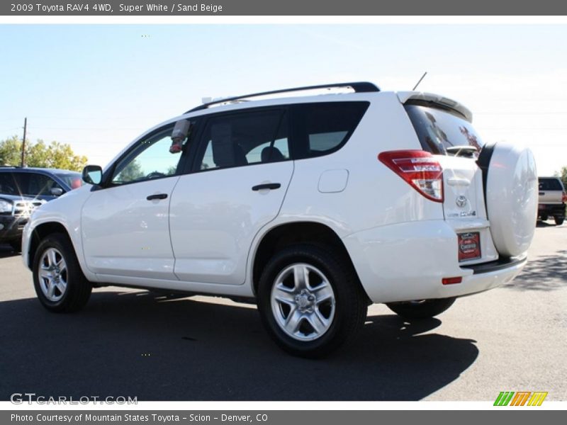 Super White / Sand Beige 2009 Toyota RAV4 4WD