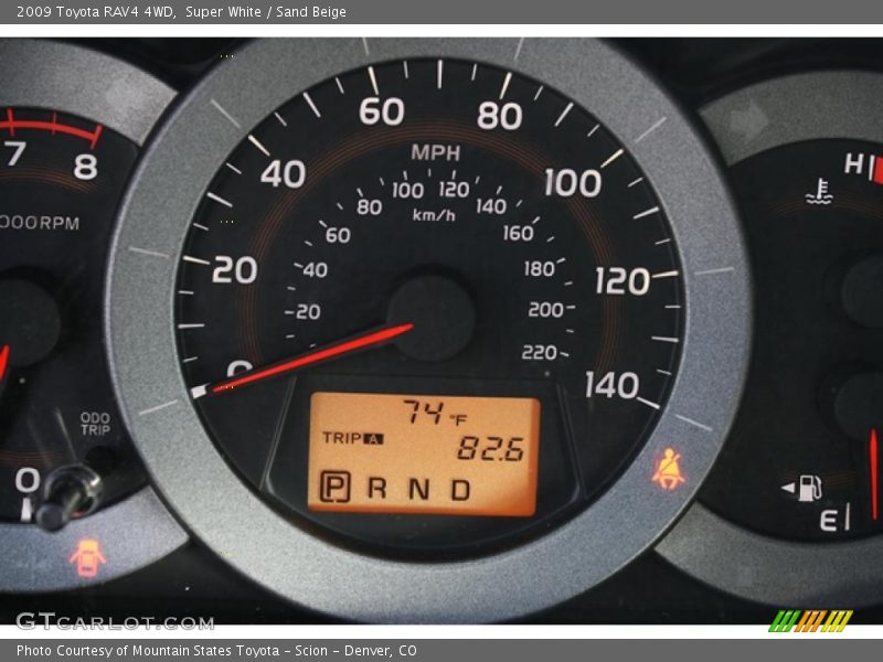 Super White / Sand Beige 2009 Toyota RAV4 4WD