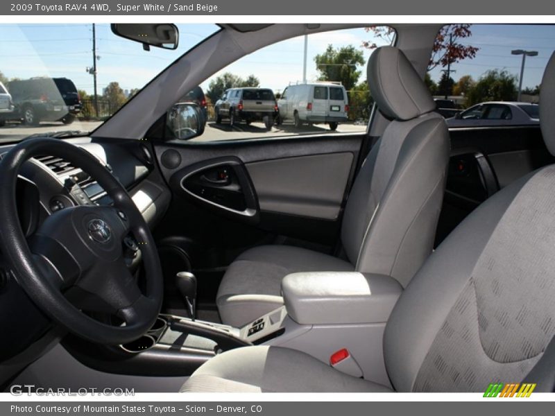 Super White / Sand Beige 2009 Toyota RAV4 4WD