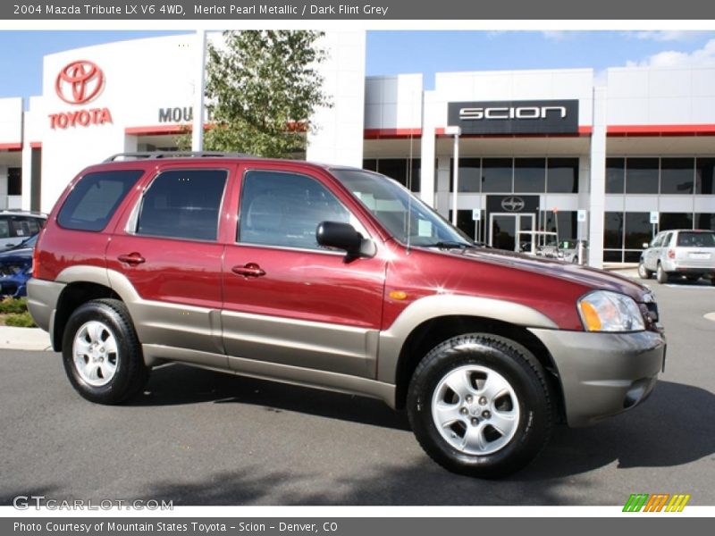 Merlot Pearl Metallic / Dark Flint Grey 2004 Mazda Tribute LX V6 4WD