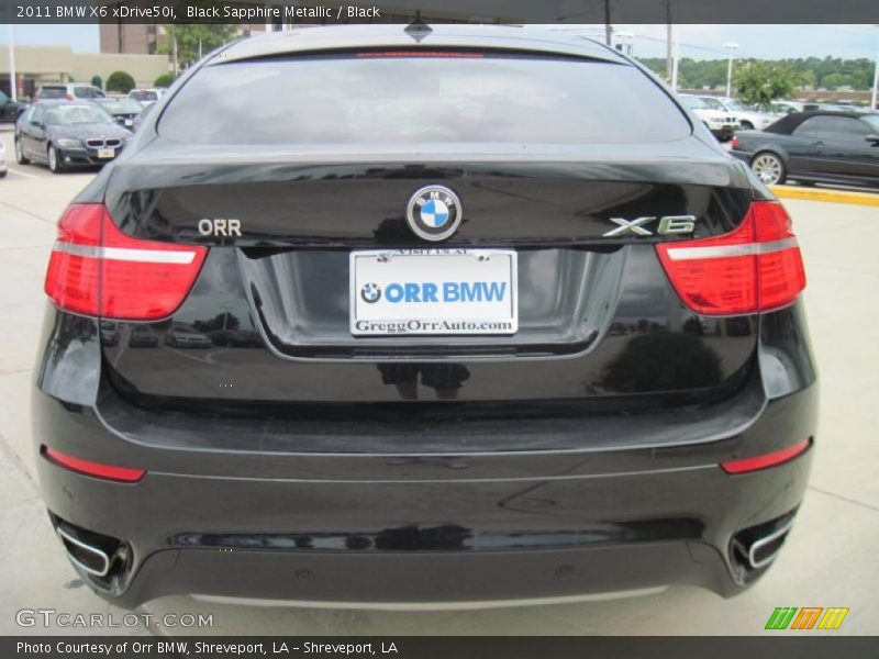 Black Sapphire Metallic / Black 2011 BMW X6 xDrive50i