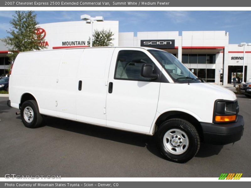 Summit White / Medium Pewter 2007 Chevrolet Express 2500 Extended Commercial Van