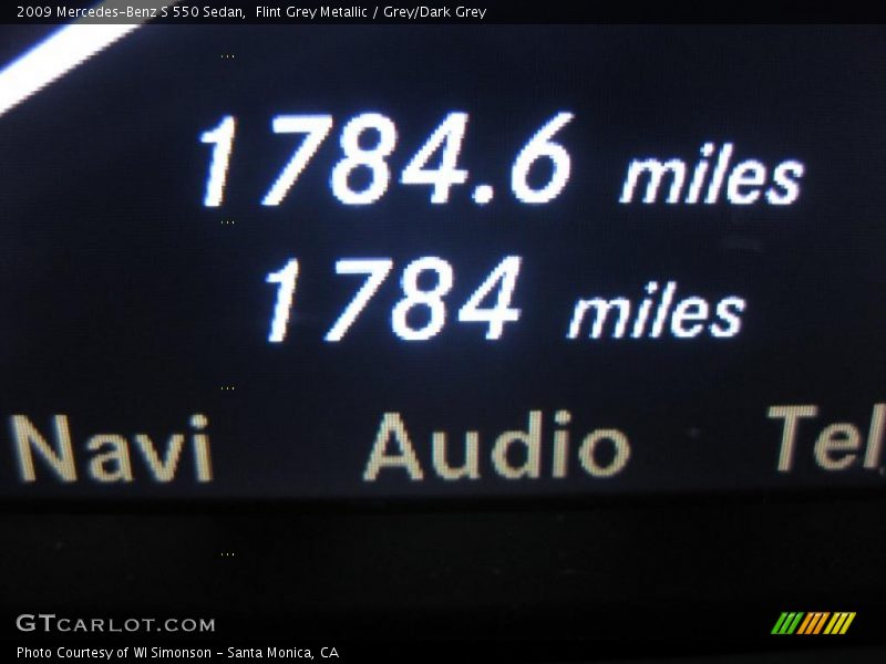 Flint Grey Metallic / Grey/Dark Grey 2009 Mercedes-Benz S 550 Sedan