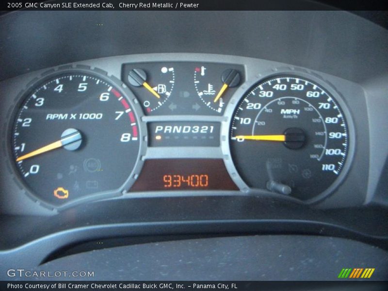  2005 Canyon SLE Extended Cab SLE Extended Cab Gauges