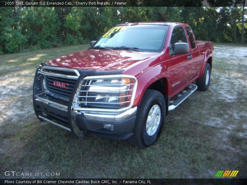 Cherry Red Metallic / Pewter 2005 GMC Canyon SLE Extended Cab
