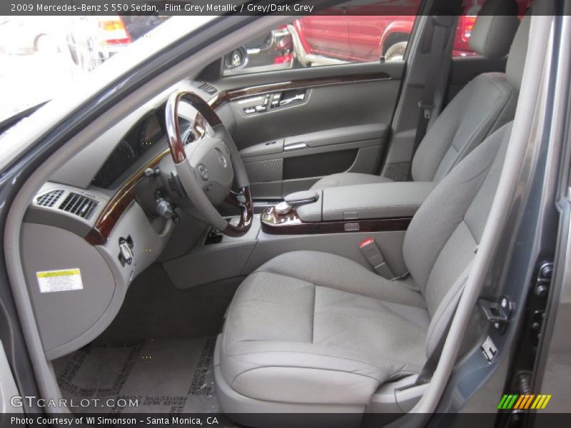 Grey/Dark Grey Interior - 2009 S 550 Sedan 