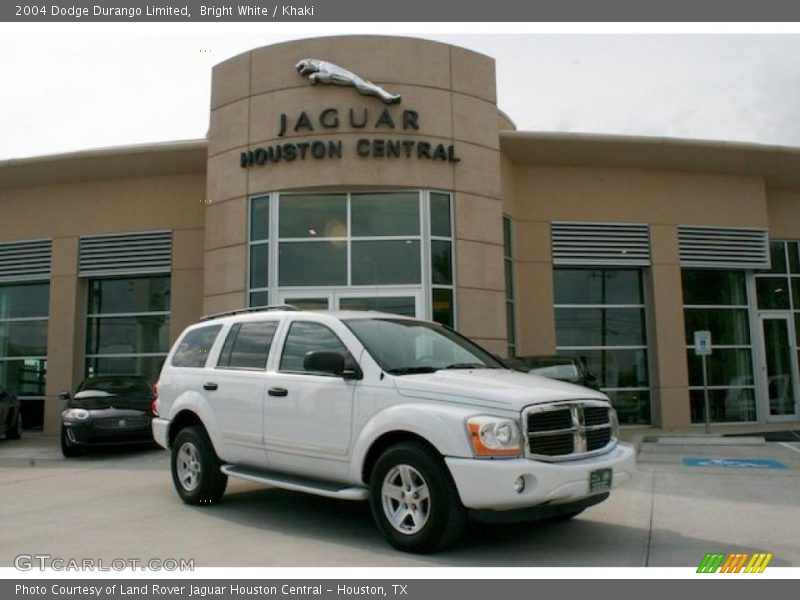 Bright White / Khaki 2004 Dodge Durango Limited