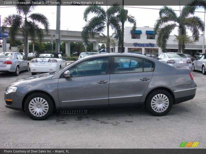 United Grey Metallic / Black 2006 Volkswagen Passat 2.0T Sedan