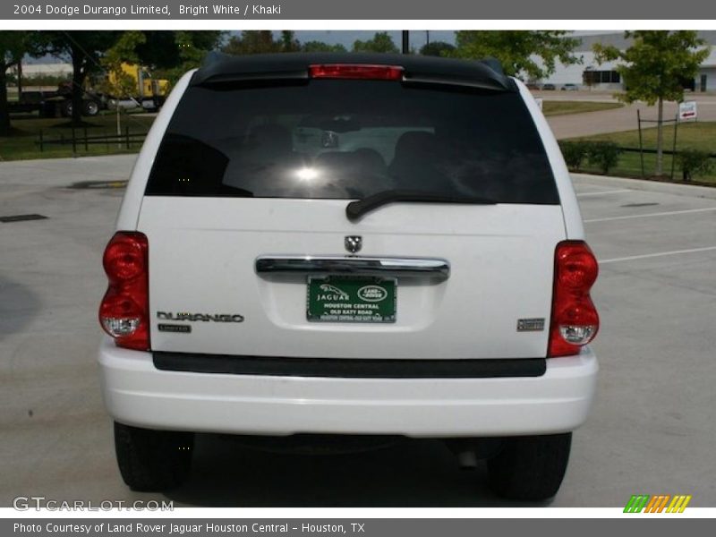 Bright White / Khaki 2004 Dodge Durango Limited