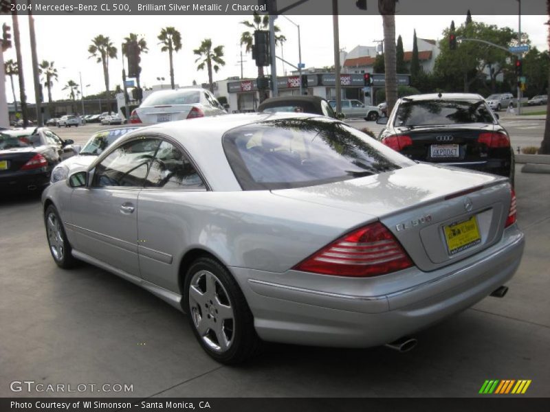 Brilliant Silver Metallic / Charcoal 2004 Mercedes-Benz CL 500