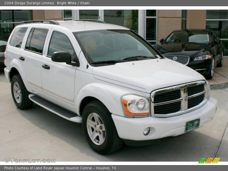Bright White / Khaki 2004 Dodge Durango Limited