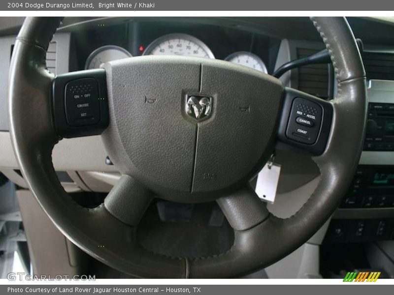Bright White / Khaki 2004 Dodge Durango Limited