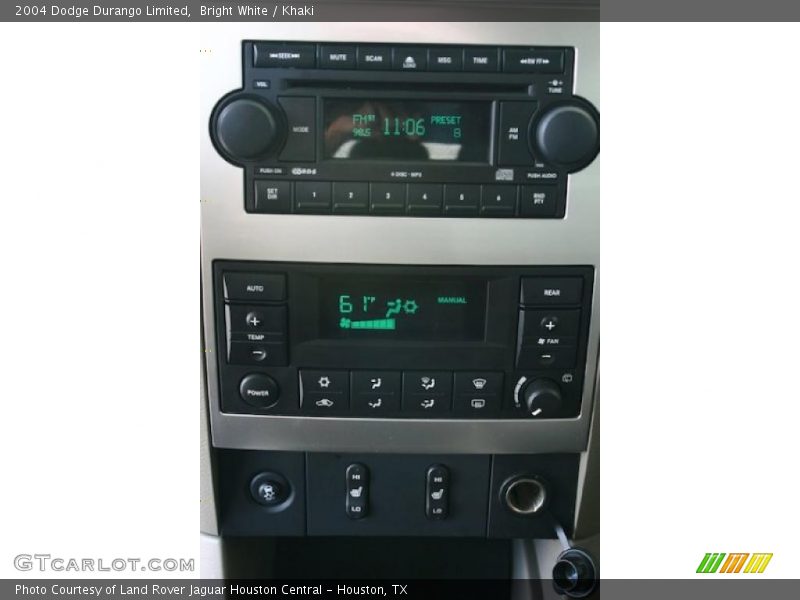 Bright White / Khaki 2004 Dodge Durango Limited