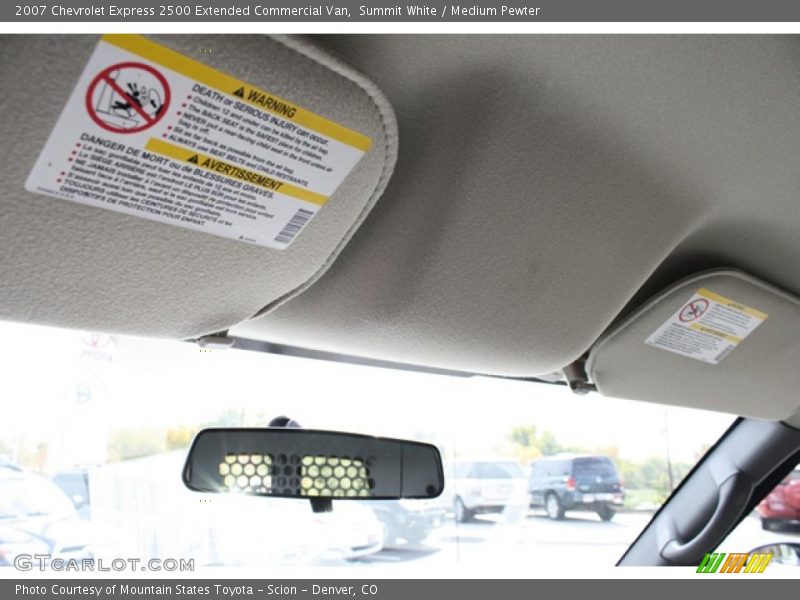 Summit White / Medium Pewter 2007 Chevrolet Express 2500 Extended Commercial Van