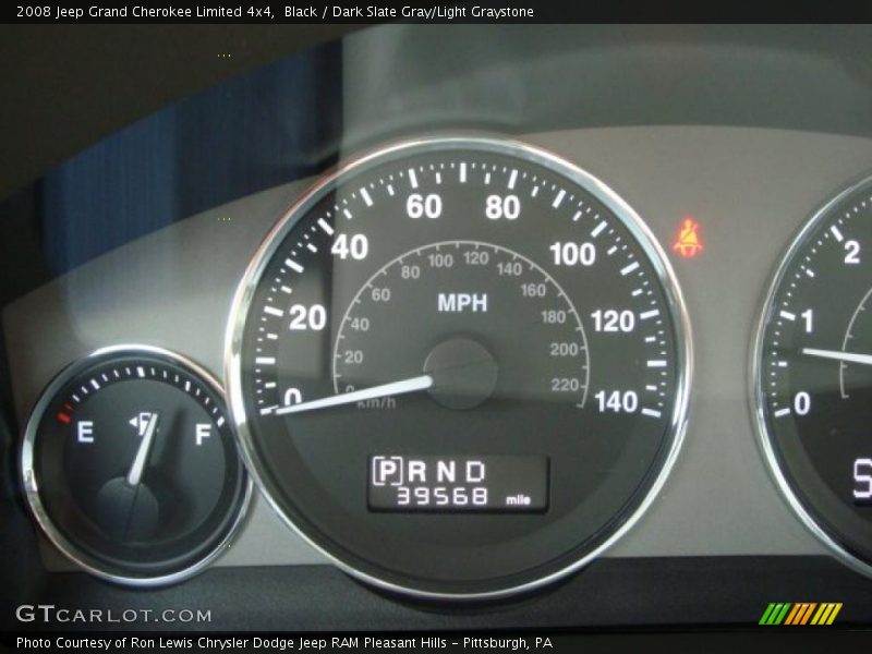 Black / Dark Slate Gray/Light Graystone 2008 Jeep Grand Cherokee Limited 4x4