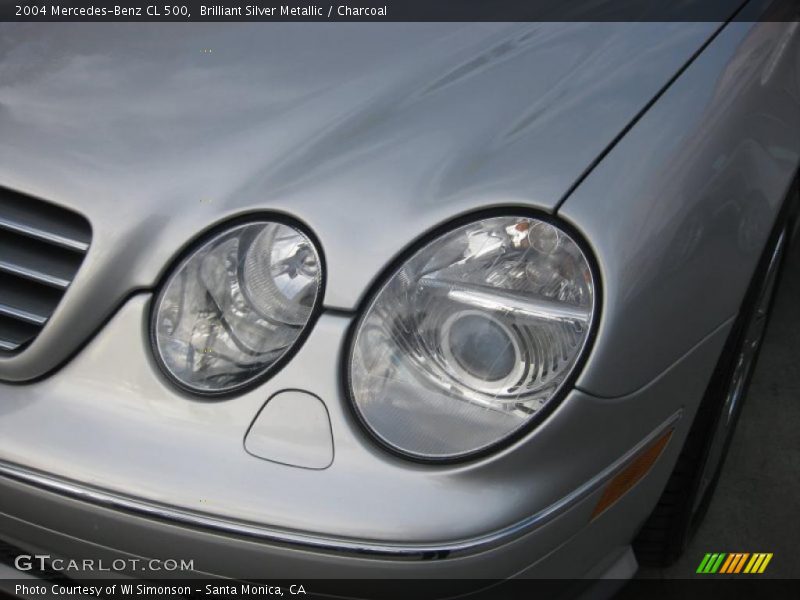 Brilliant Silver Metallic / Charcoal 2004 Mercedes-Benz CL 500