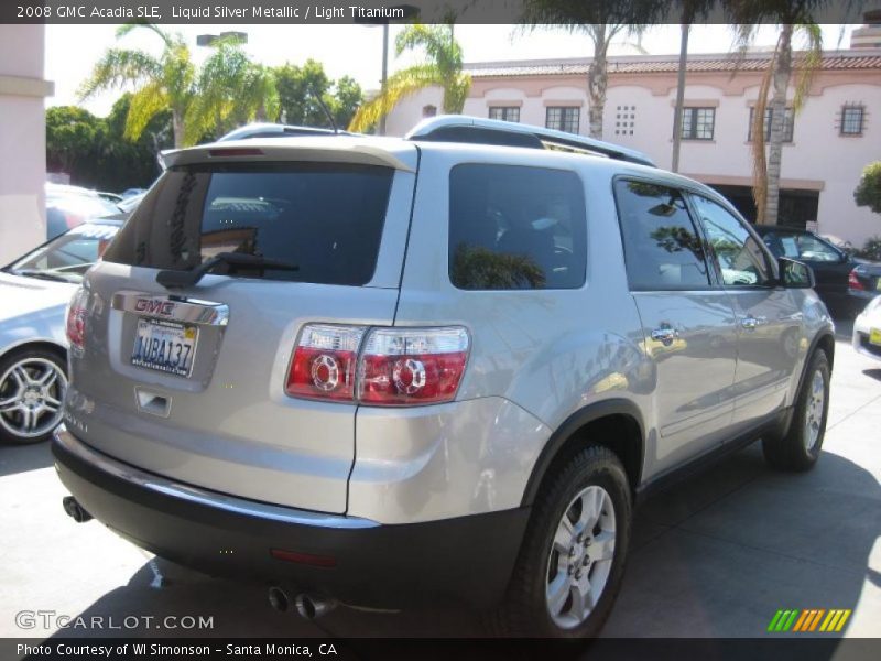 Liquid Silver Metallic / Light Titanium 2008 GMC Acadia SLE