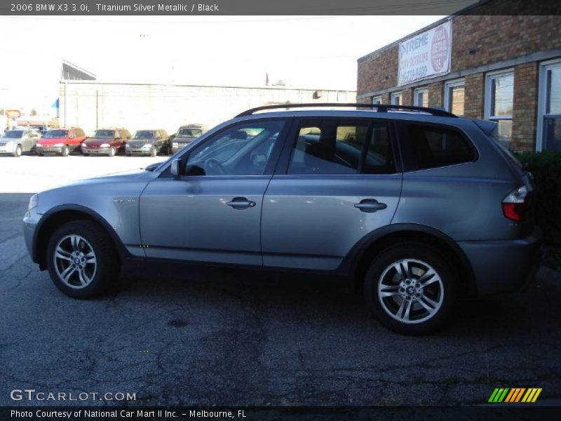 Titanium Silver Metallic / Black 2006 BMW X3 3.0i