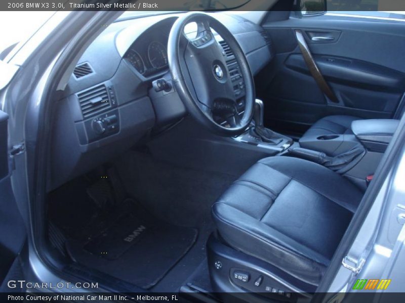 Titanium Silver Metallic / Black 2006 BMW X3 3.0i