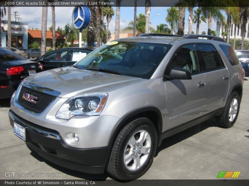 Liquid Silver Metallic / Light Titanium 2008 GMC Acadia SLE