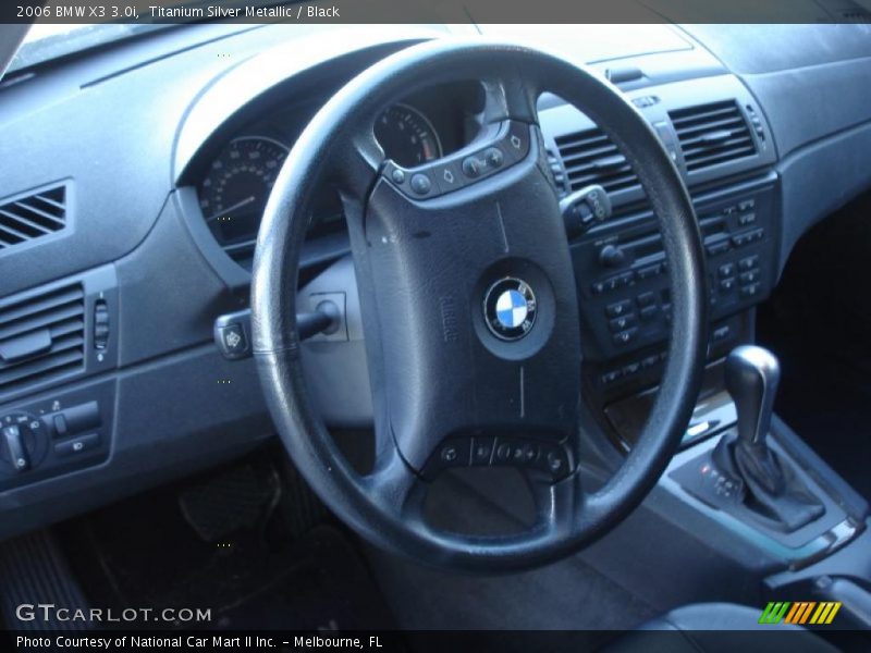 Titanium Silver Metallic / Black 2006 BMW X3 3.0i