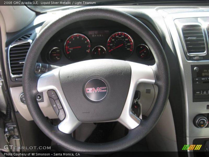 Liquid Silver Metallic / Light Titanium 2008 GMC Acadia SLE