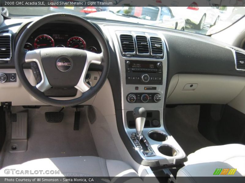 Liquid Silver Metallic / Light Titanium 2008 GMC Acadia SLE