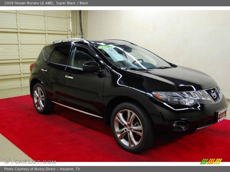 Super Black / Black 2009 Nissan Murano LE AWD