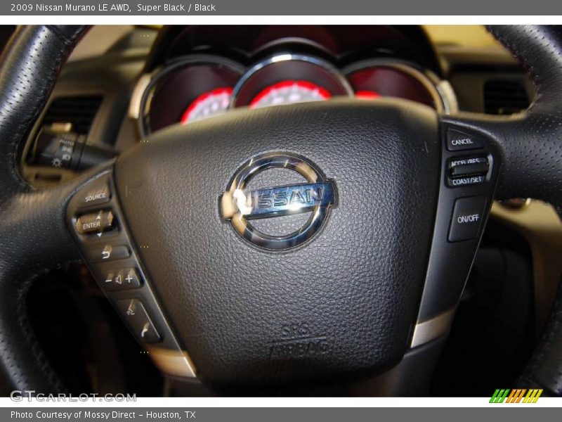 Super Black / Black 2009 Nissan Murano LE AWD