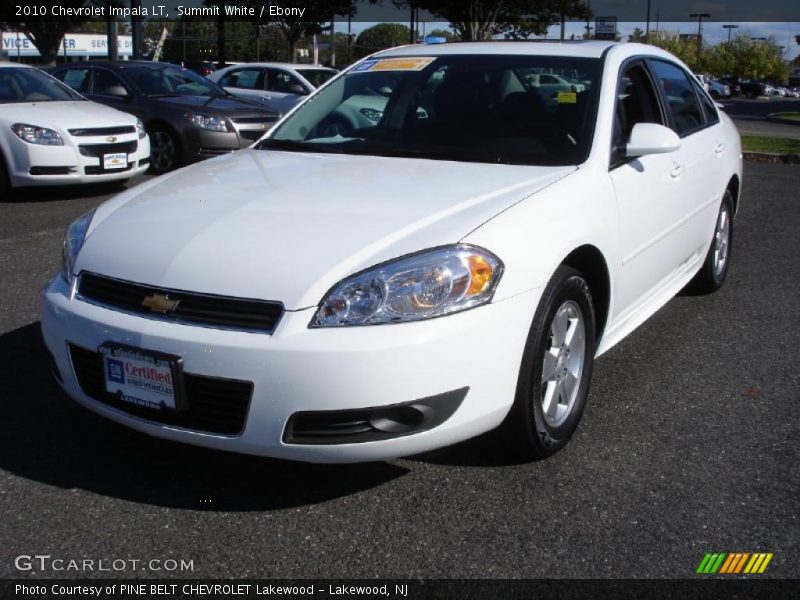 Summit White / Ebony 2010 Chevrolet Impala LT